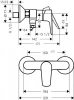 Фото смеситель для душа hansgrohe talis e 71760140