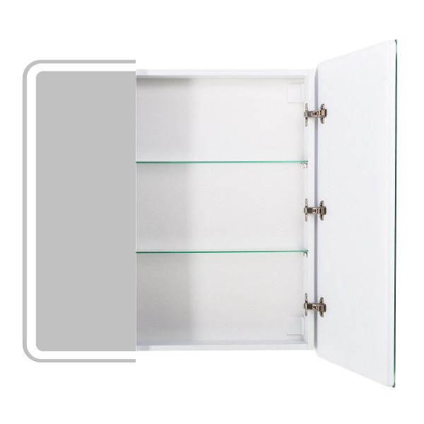 Фото зеркальный шкаф belbagno marino 60 см spc-mar-800/800-2a-led-tch