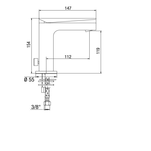 Фото смеситель для раковины jacuzzi rubinetteria beam amcr2051japi