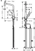 Фото смеситель для кухонной мойки hansgrohe metris select 73816800