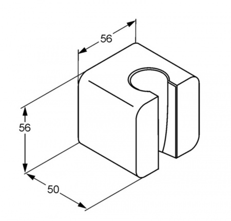 Фото держатель ручного душа kludi a-qa 6555143-00