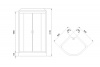 Фото душевая кабина royal bath нк rb90hk6-bt-ch  90x90 см