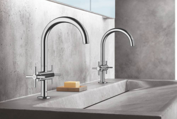 Фото смеситель для раковины grohe atrio new 21019003, цвет: хром