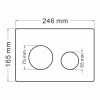 Фото клавиша смыва abber ac0121mch