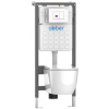 Фото клавиша смыва сенсорная abber ac0122smw белая матовая