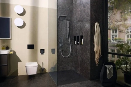 Фото термостатический смеситель для душа hansgrohe shower select comfort q 15581000