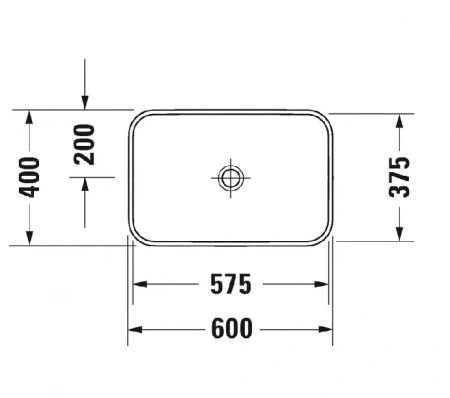 Фото раковина накладная duravit happy d.2 plus  60 см 2359606100