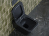 Фото унитаз подвесной, безободковый ceramicanova metric cn3007mb