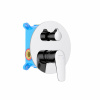 Встраиваемый смеситель для ванны Акватек Бетта AQ1146CR, цвет: хром