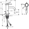 Фото смеситель для раковины hansgrohe tecturis s 73302670