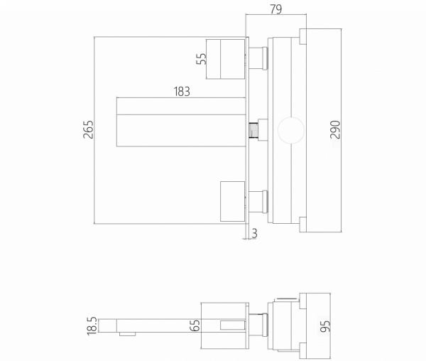 Фото встраиваемый смеситель для раковины abber daheim af82122ng