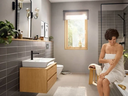 Фото смеситель для раковины hansgrohe rebris e 72589670