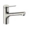 Фото смеситель для кухонной мойки hansgrohe zesis 74803800