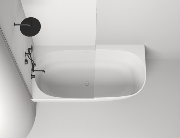 Фото ванна из искусственного камня salini sofia corner 170x85 см l 102515g глянцевая