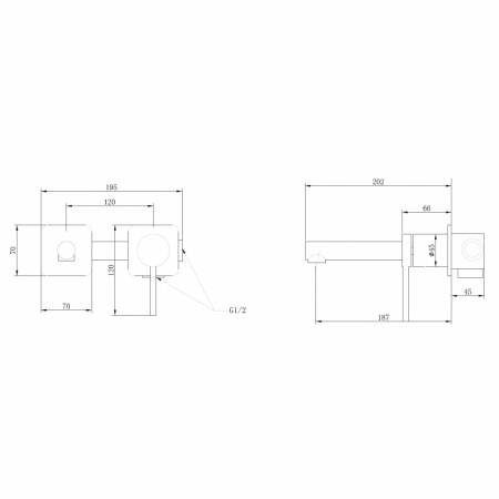 Фото встраиваемый смеситель для раковины abber emotion af8812g
