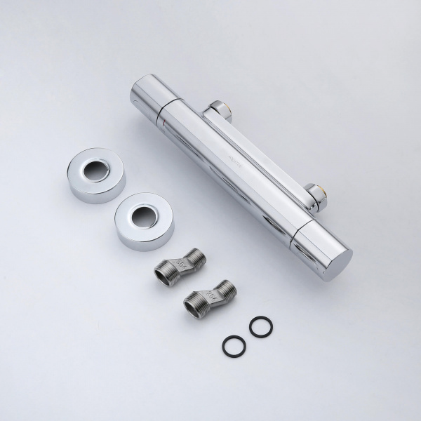 Фото термостатический смеситель для душа акватек альфа aq1963cr,цвет: хром