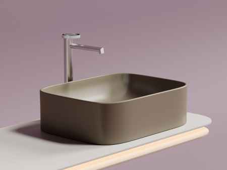 Фото раковина накладная ceramicanova element 50.5 см, цвет: капучино cn6052mc