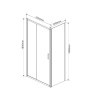 Фото душевой уголок vincea garda 150x100 см vsr-1g1015ch