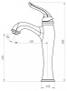 Фото смеситель для раковины belbagno tiffany tif-lmc-crm