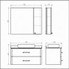 Фото тумба с раковиной comforty амстердам 95 см 00-00005494