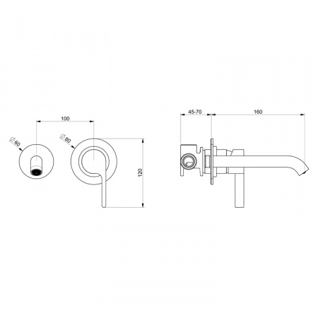 Фото смеситель для раковины webert doremi dr830606345
