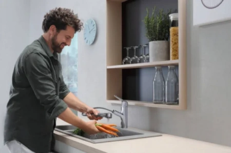 Фото смеситель для кухонной мойки hansgrohe focus 71829000