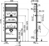 Фото инсталляция для писсуаров alcadrain a107s/1200