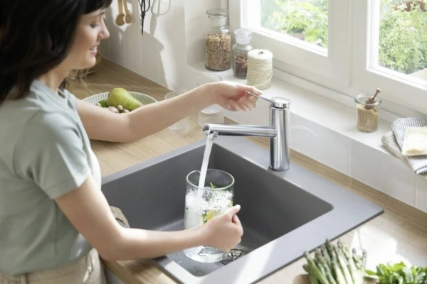 Фото смеситель для кухонной мойки hansgrohe zesis 74806000