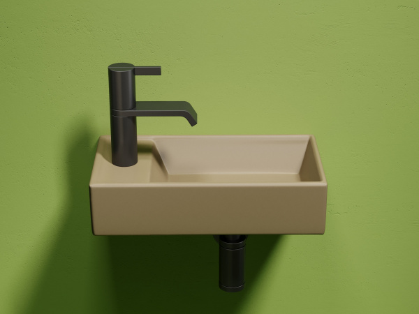 Фото раковина подвесная ceramicanova element 41.7 см, цвет: капучино cn6051rmc