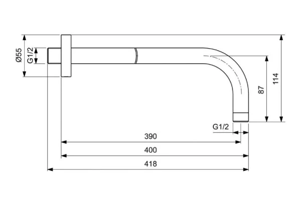 Фото душевой комплект ideal standard ceraflex 260 2 режима bd828aa