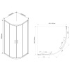 Фото душевой уголок vincea garda 100x100 см vsq-1g100ch