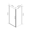 Фото душевой уголок vincea orta 80x80 см vsr-1o8080ch-r