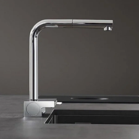 Фото смеситель для кухонной мойки hansgrohe aquno select 73836000