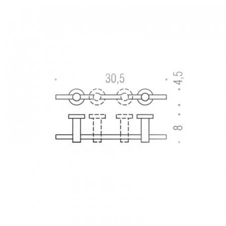 Фото полотенцедержатель colombo design plus 45,5 см w4910r