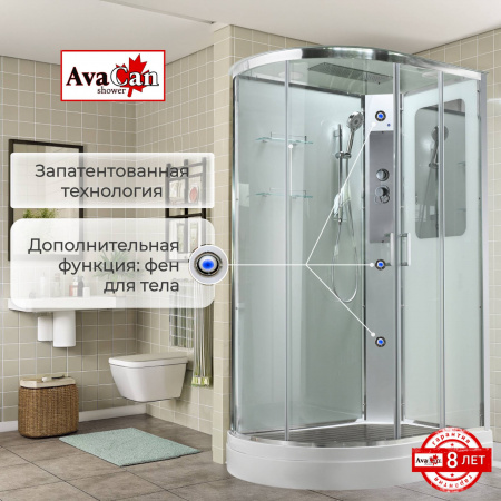 Фото душевая кабина avacan a2812r 120x80 см стандартная