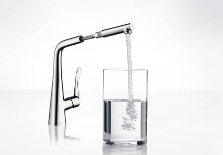 Фото смеситель для кухни hansgrohe metris 14822800