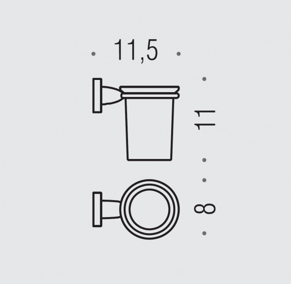 Фото стакан подвесной colombo design basic b2702