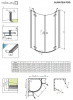 Фото душевое ограждение radaway almatea pdd 90x90 см 30502-01-08n