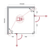 Фото душевое ограждение belbagno kraft-a-22-80-c-cr 80x80 см