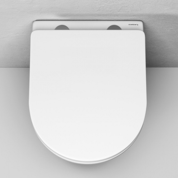 Фото унитаз подвесной безободковый abelsberg element ceramic tornadoflush 49 см elc70701wh