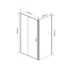 Фото душевой уголок vincea intra 90x90 см vsr-1i809090ch