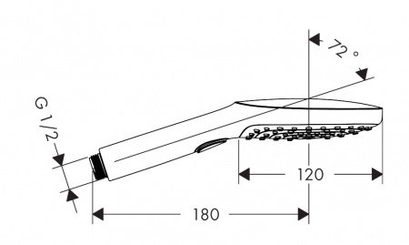 Фото душевая лейка hansgrohe raindance select e 120 air 3jet 26520000