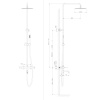 Фото душевая стойка raiber graceful rpb-006