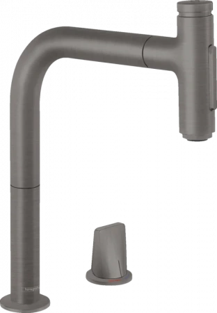 Фото смеситель для кухонной мойки hansgrohe metris select 73818340