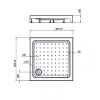 Фото поддон vincea 90x90 см vst-3as-9090