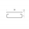 Фото полотенцедержатель colombo design time 30 см w4209