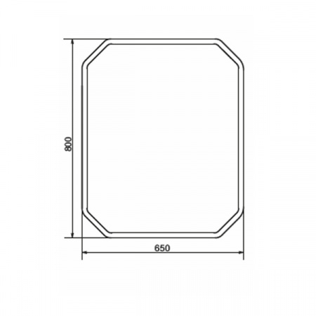 Фото зеркало с подсветкой comforty колеус 70 см 00-00005259