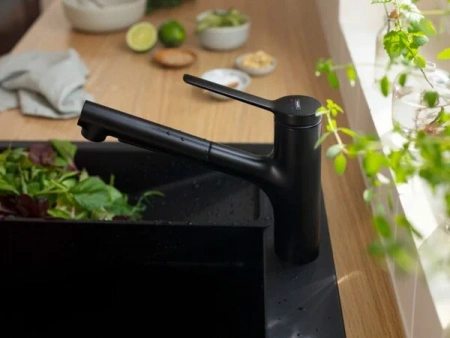 Фото смеситель для кухонной мойки hansgrohe zesis 74803670