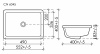 Фото раковина встраиваемая ceramicanova element 55 см, цвет: белый cn6045