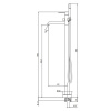 Фото напольный смеситель для ванны gattoni circle two 9108/91no